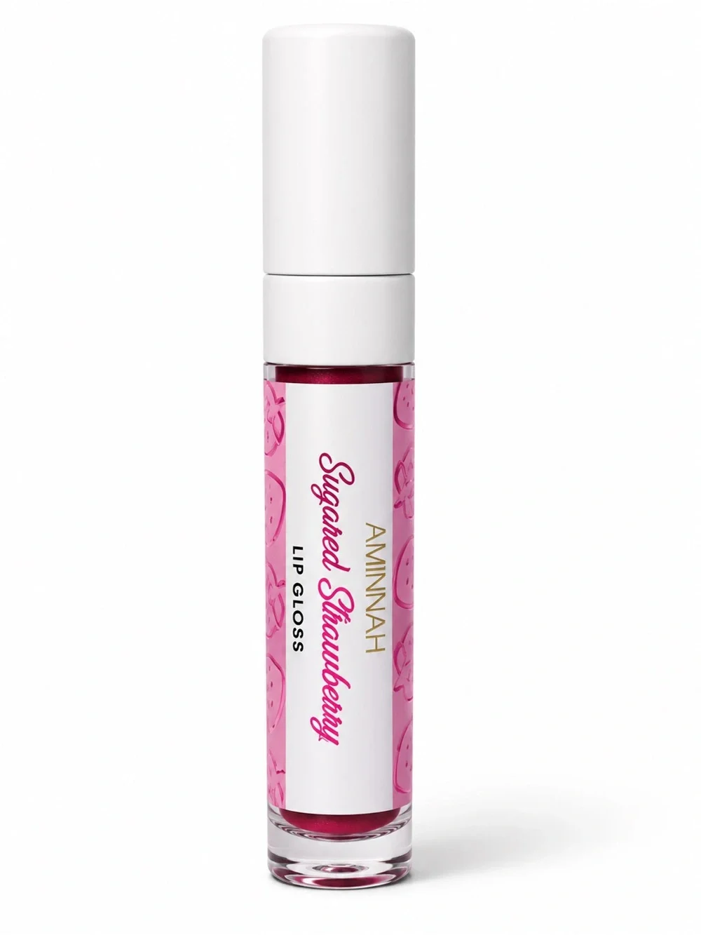 Aminnah New Sugared Strawberry Shimmery Pink Lipgloss